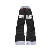 原创小众双腰弯刀牛仔裤 红星 叠堆设计感显高男女 25AW DETW