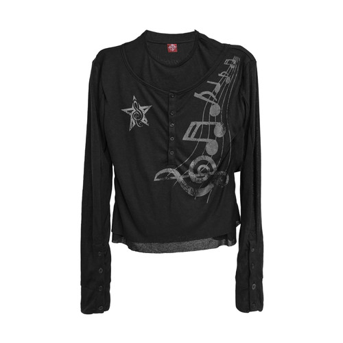 DETW25ss*原创《音符》网纱长袖