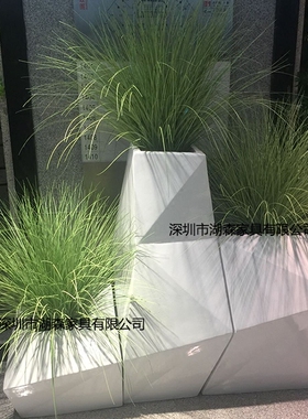 欧式风商场玻璃钢仿真落地大花瓶