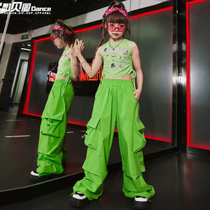 儿童爵士舞服多巴胺套装女童街舞潮服hiphop演出服嘻哈jazz表演服