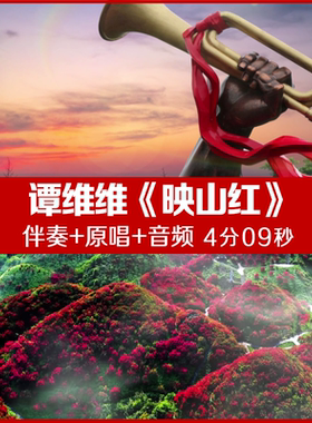 谭维维- 映山红 伴奏视频舞台led大屏幕背景视频