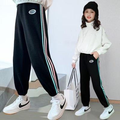 女童秋冬加绒中大童休闲