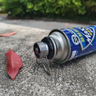 户外野营炉头气罐转换器转接头扁气罐炉要使用卡式气罐自闭气密封