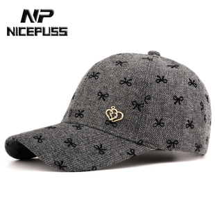 四季通用帽子女款2025新款时尚洋气秋冬百搭硬顶棒球帽减龄鸭舌帽