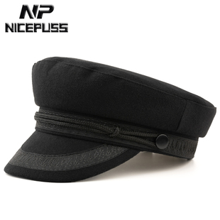 复古帽子男款2025新款秋冬季大头围平顶帽明星鸭舌帽女百搭报童帽