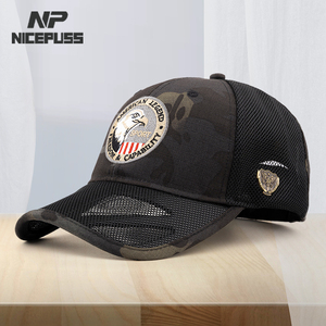 高端帽子男夏季户外防晒遮阳帽男士鸭舌帽国际品牌潮牌太阳帽网帽