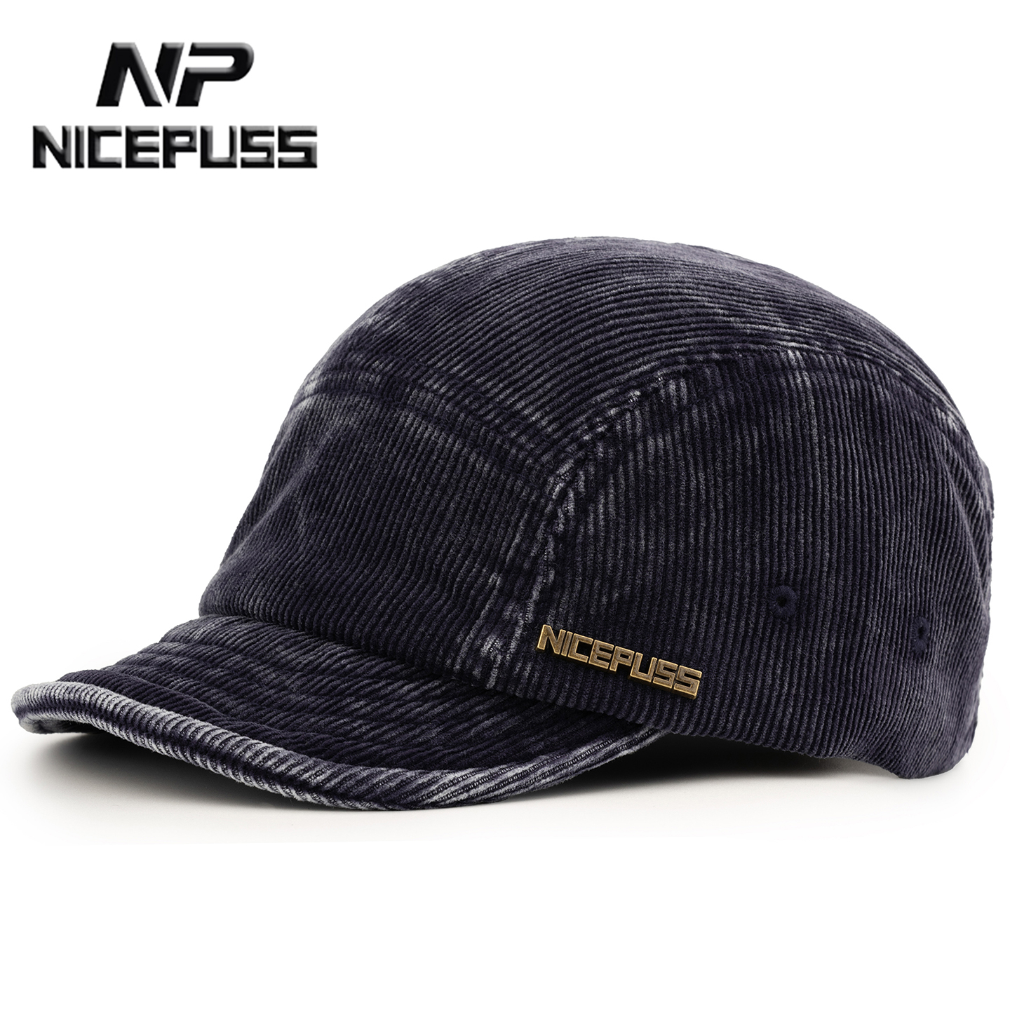 灯芯绒帽子男女款保暖复古棒球