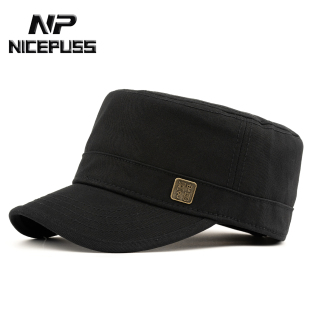 高端帽子男款秋冬百搭鸭舌帽男士平顶帽品牌大头围中国风春秋男帽