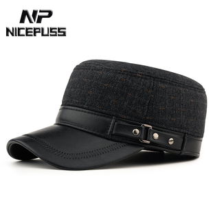 2026冬季新款鸭舌帽男款高级感帽子男加厚保暖保暖护耳高级平顶帽