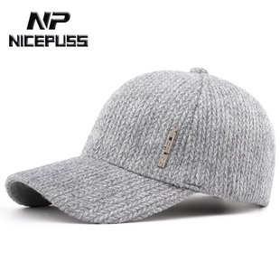 NP高端冬季帽子男款2025新款冬天中老年鸭舌帽品牌正品保暖棒球帽