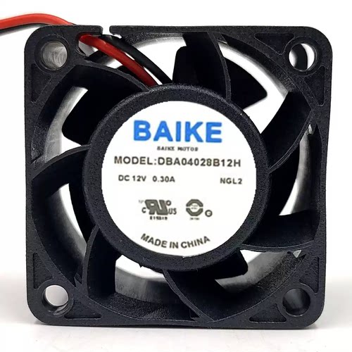 BAIKEFAN全新DBA04028B12H DC12V 0.30A NVL5(94)4cm4028散热风扇