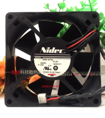 原装NIDEC D08A-24TS2 01 24V 8CM 80X25MM 变频器散热风扇
