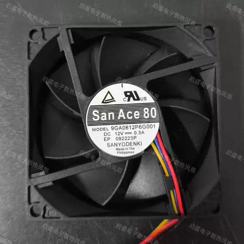 9GA0812P6G001 现货 0.3A 3.6W 8020 直流风扇 PWM调速 机柜风扇