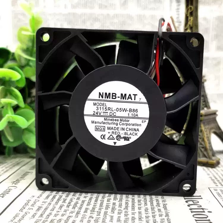 NMB-MAT 3115RL-05W-B86 24V DC 1.10A 8cm 8038 变频器 散热风扇图片