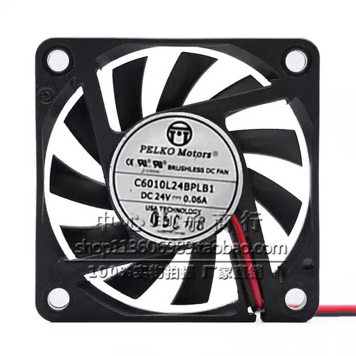 正品全新派尔可 C6010L24BPLB1 6010 6厘米 24v 0.06A 静音超薄风