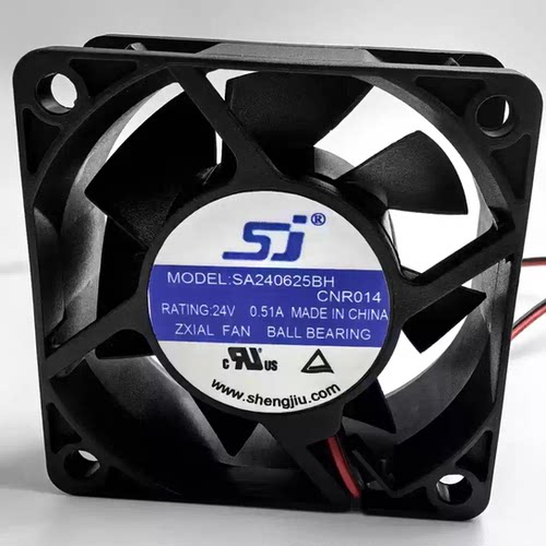 全新sj生久 SA240625BH 6025 6CM/厘米 24V 0.51A 变频器散热风扇