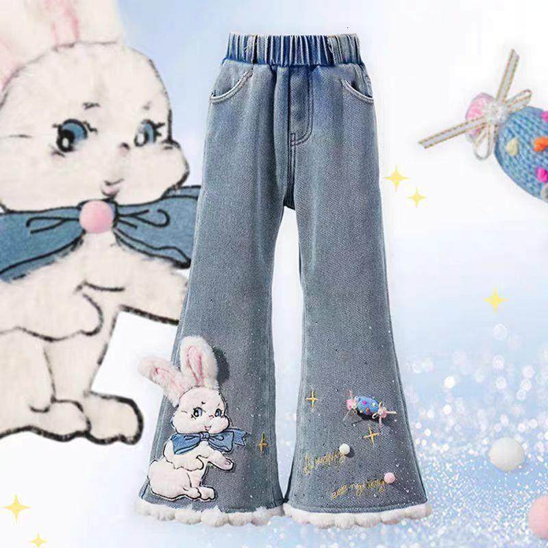 女童加绒喇叭牛仔裤厚冬裤大童韩范胖孩子微胖女孩穿搭10岁运动加,童装/婴儿装/亲子装,儿童牛仔裤,淘宝优惠券,粉丝福利购,淘宝优惠卷