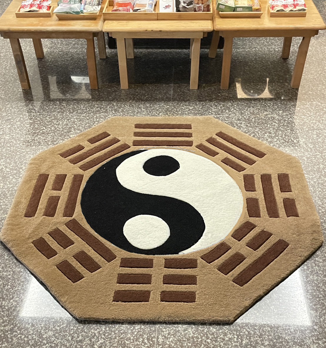 道家阴阳太极八卦罡毯手工加厚