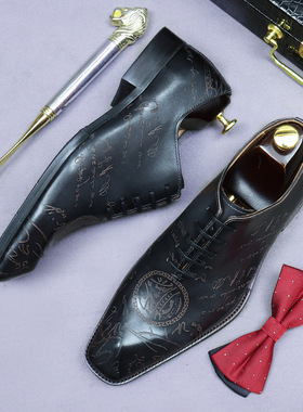 【大促】整张皮真皮牛津牛里男士正装商务皮鞋男鞋formal shoes