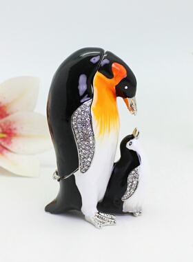 合金工艺品企鹅创意装饰摆件