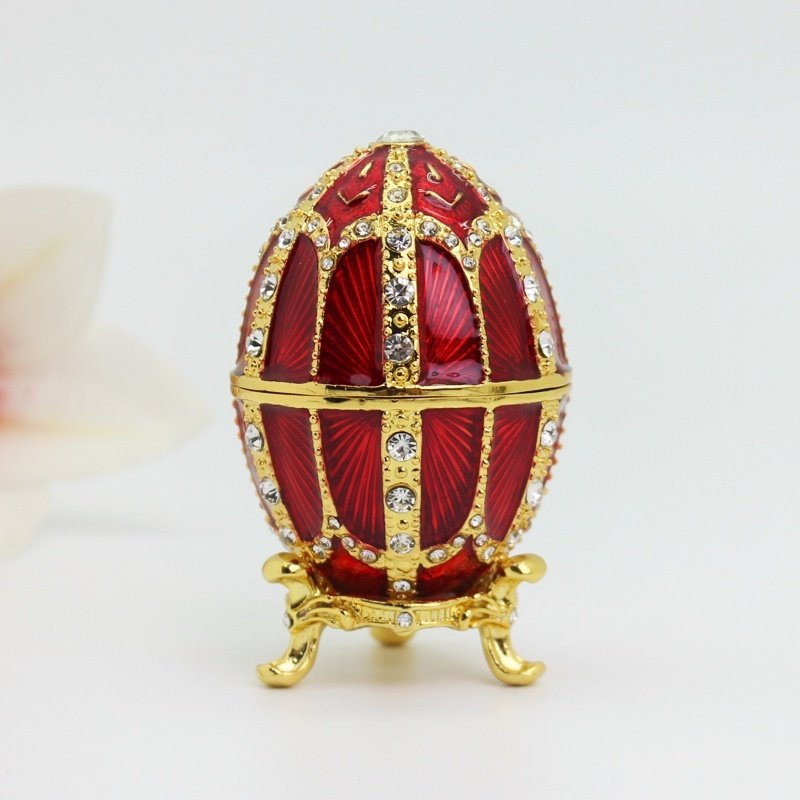 创意家居桌面小摆件合金首饰盒俄罗斯鸡蛋复活节彩蛋旅游纪念品,家居饰品,桌面摆件,淘宝优惠券,粉丝福利购,淘宝优惠卷