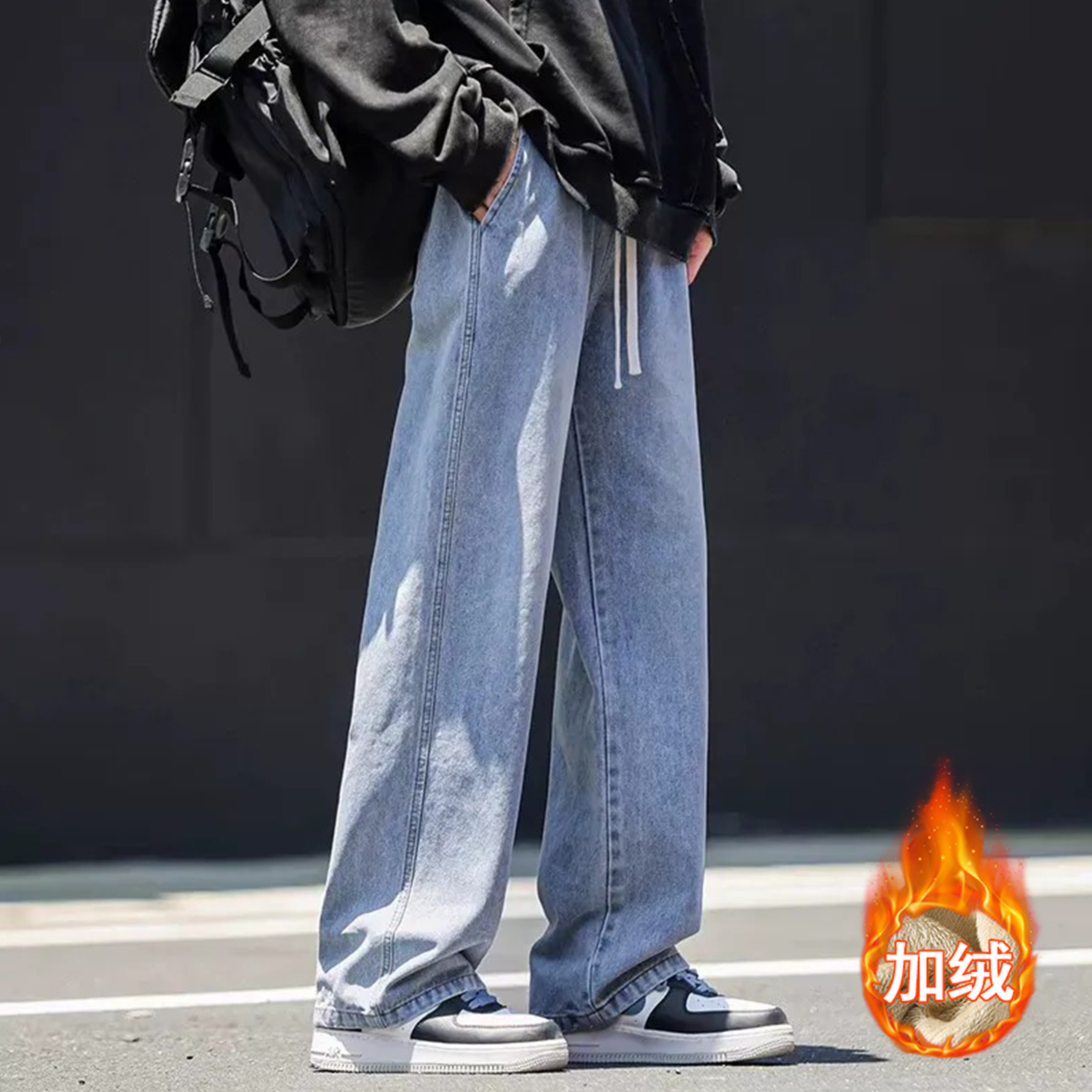 Màu xanh nhạt cộng với nhung - S(45-53kg)
