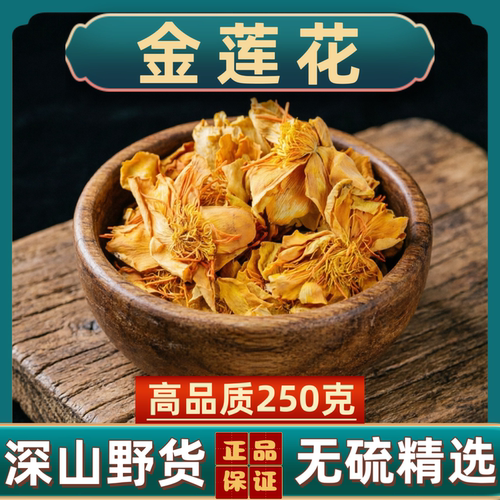 金莲花中药材金莲花新货金莲花正宗内蒙古金莲花金连花野生金莲花