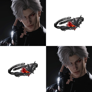 恋与深空秦彻印象戒指乌鸦哥周边渡鸦指环二次元周边礼物甜酷饰品