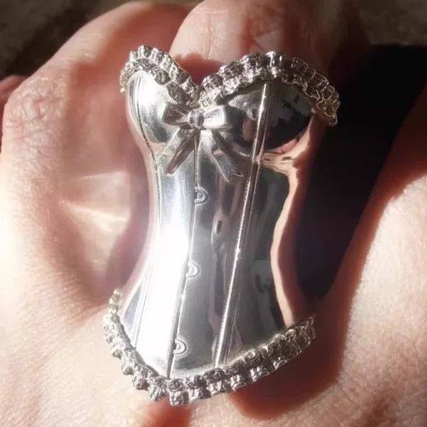 公主裙摆法式淑女风戒指新款小众设计高级感个性花边蝴蝶结指环,模玩/动漫/周边/娃圈三坑/桌游,动漫手表/项链/饰品,淘宝优惠券,粉丝福利购,淘宝优惠卷