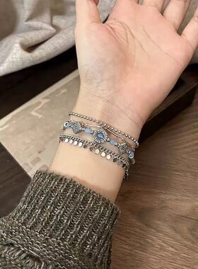 巫洛 异域复古风小众神秘感多层串珠手链2024夏季时尚轻奢手饰品