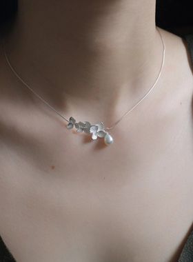 无尽夏项链花朵套链小众高颜值ins新款简约锁骨设计新中式简约