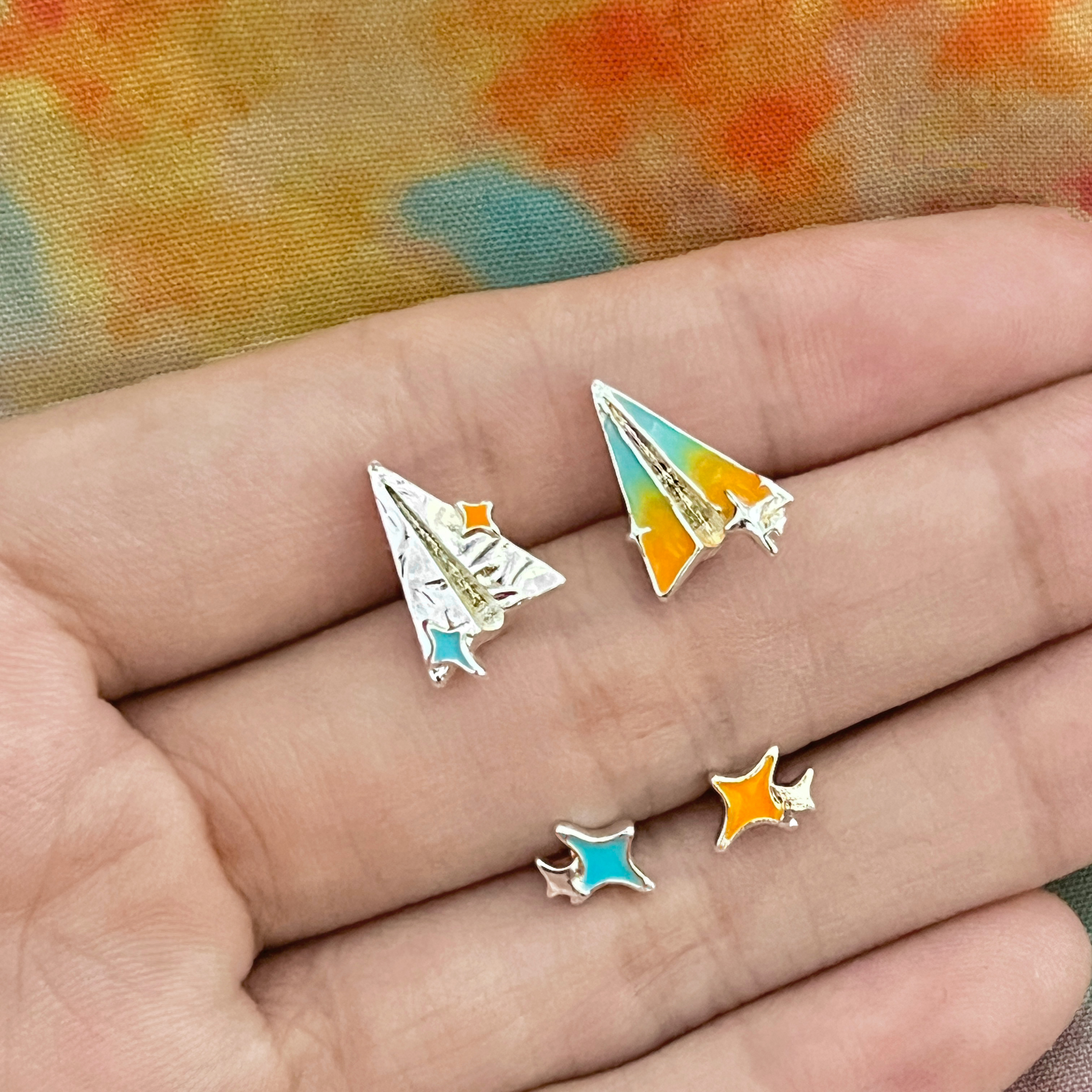 《恋与深空》夏以昼橘子海纸飞机耳钉印象耳环游戏礼物衍生耳饰品