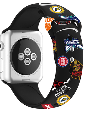 适用Apple watch8/7/se/6/5/4表带 苹果手表49/45/44mm硅胶腕带潮
