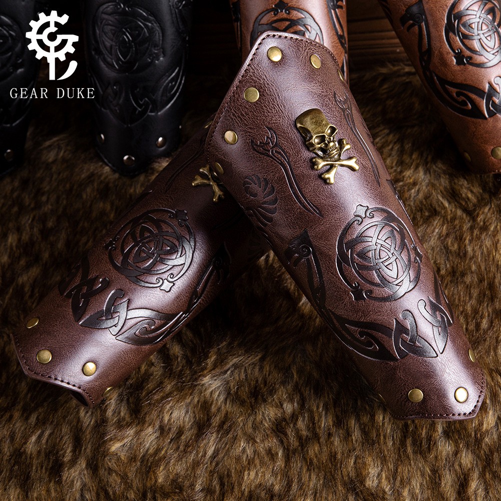 护腕护手中世纪服饰配件复古舞台COSPLAY道具骑士热卖压纹