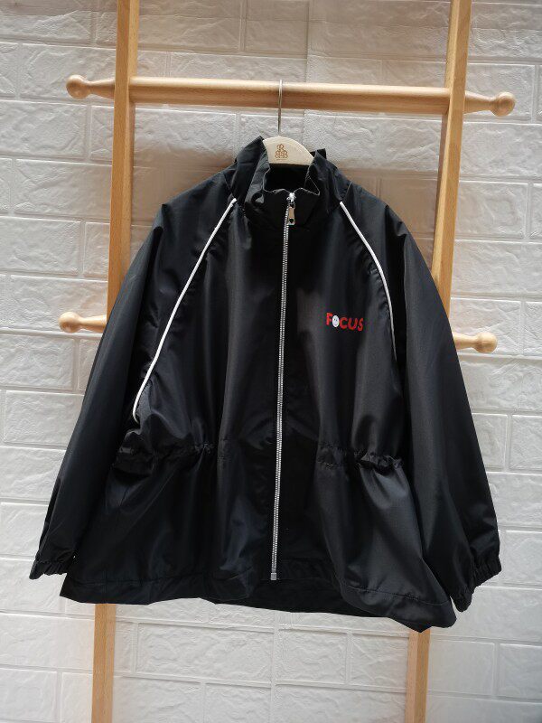 BALAWEIHUO 여자 봄 가을 느슨한 캐주얼 윈드 브레이커 더블 레이어 윈드 브레이커 재킷