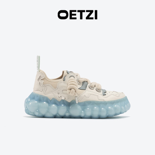 OETZI冰人奥兹厚底牛皮休闲鞋