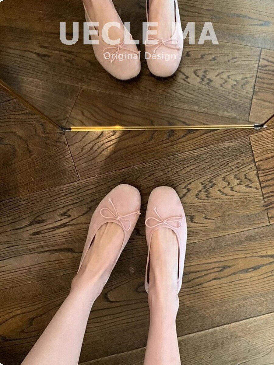 삼촌 엄마 가죽 부드러운 단독 발레 신발 프랑스어 이브닝 스타일 여성 플랫 스트랩 스커트 플랫 메리 제인 신발