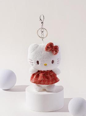 趣味包包挂件helloKT猫毛绒玩偶公仔钥匙扣书包背包挂饰女小礼物