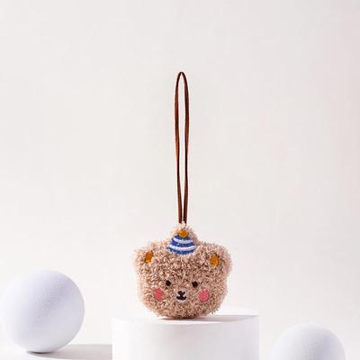 熊名字挂件可爱的卡通儿童书包背包袋挂件汽车钥匙扣女性小众礼物