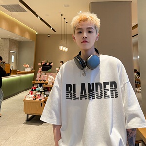 24ss港风宽松t恤短袖男款夏季 B213-8129-P25控39图片