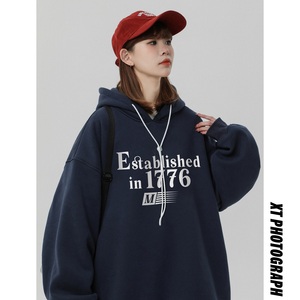 2024冬季加绒加厚卫衣女连帽保暖打底衫 B213-8091-P70控88,女装卫衣/绒衫,星座617A-4