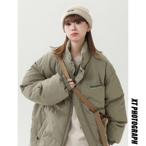 2024冬季保暖棉衣女简约百搭棉服  B213-8089-P80控108图片