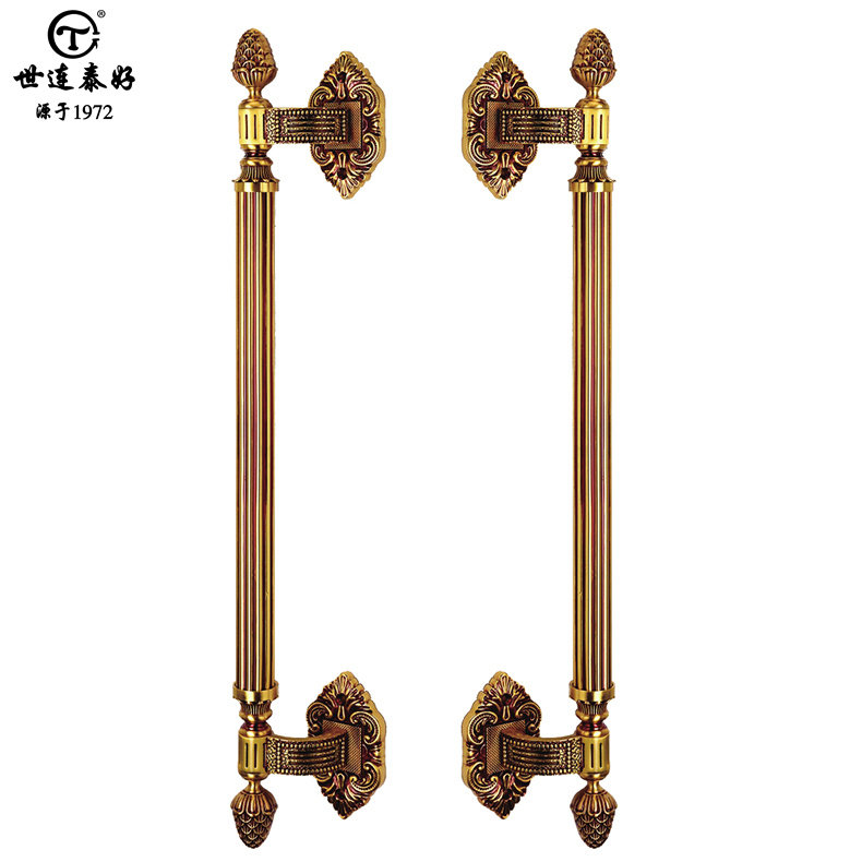 世连泰好纯铜门拉手双开门把手