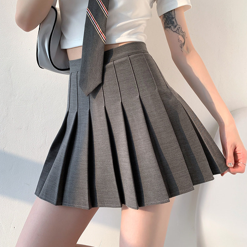 高腰百褶裙半身裙女夏秋冬邹波包臀裙2026年春秋新款显瘦a字短裙