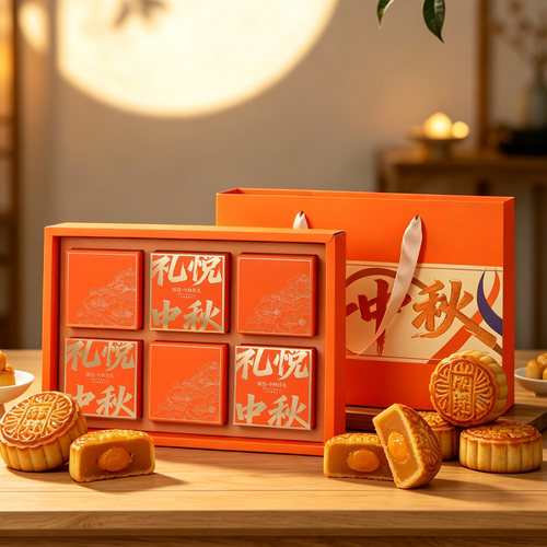 中国风复古中秋月饼包装盒