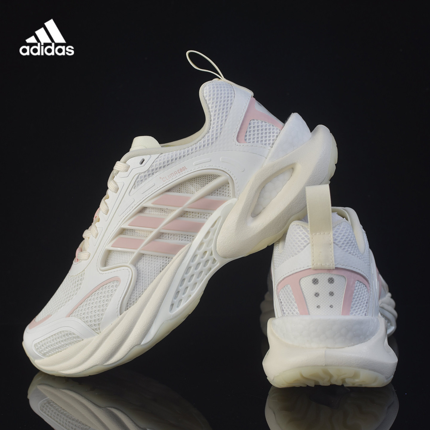 Adidas官网阿迪达斯女跑步鞋四季透气减震轻便运动鞋休闲鞋KH9330
