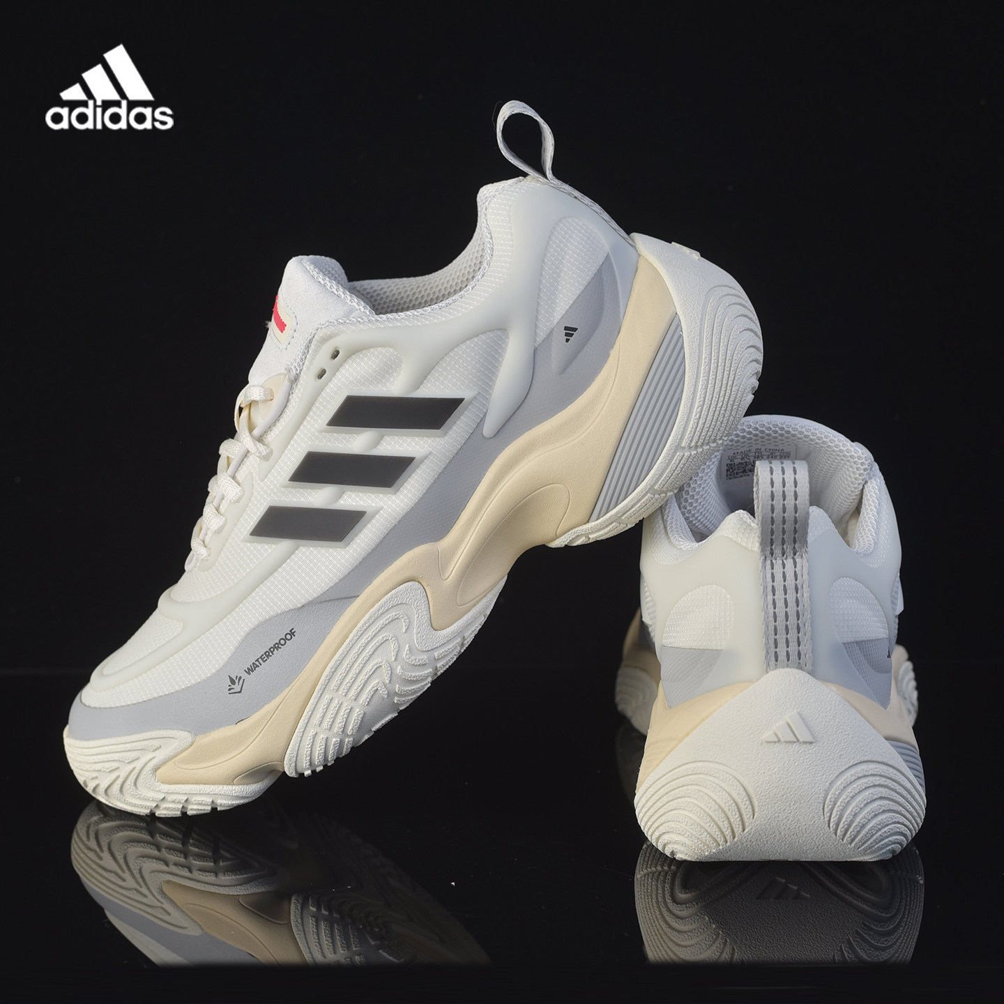 Adidas阿迪达斯透气运动鞋男女同款系带休闲鞋低帮跑步鞋JQ7575