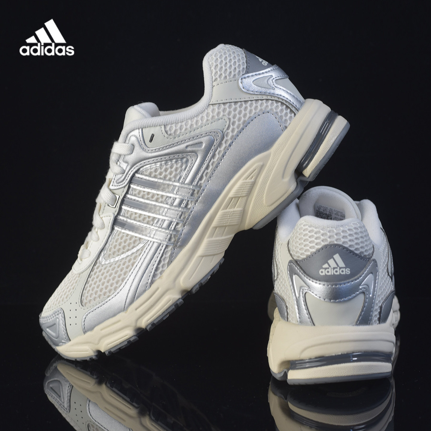Adidas/阿迪达斯三叶草减震运动鞋男女通用系带休闲跑步鞋KH8603