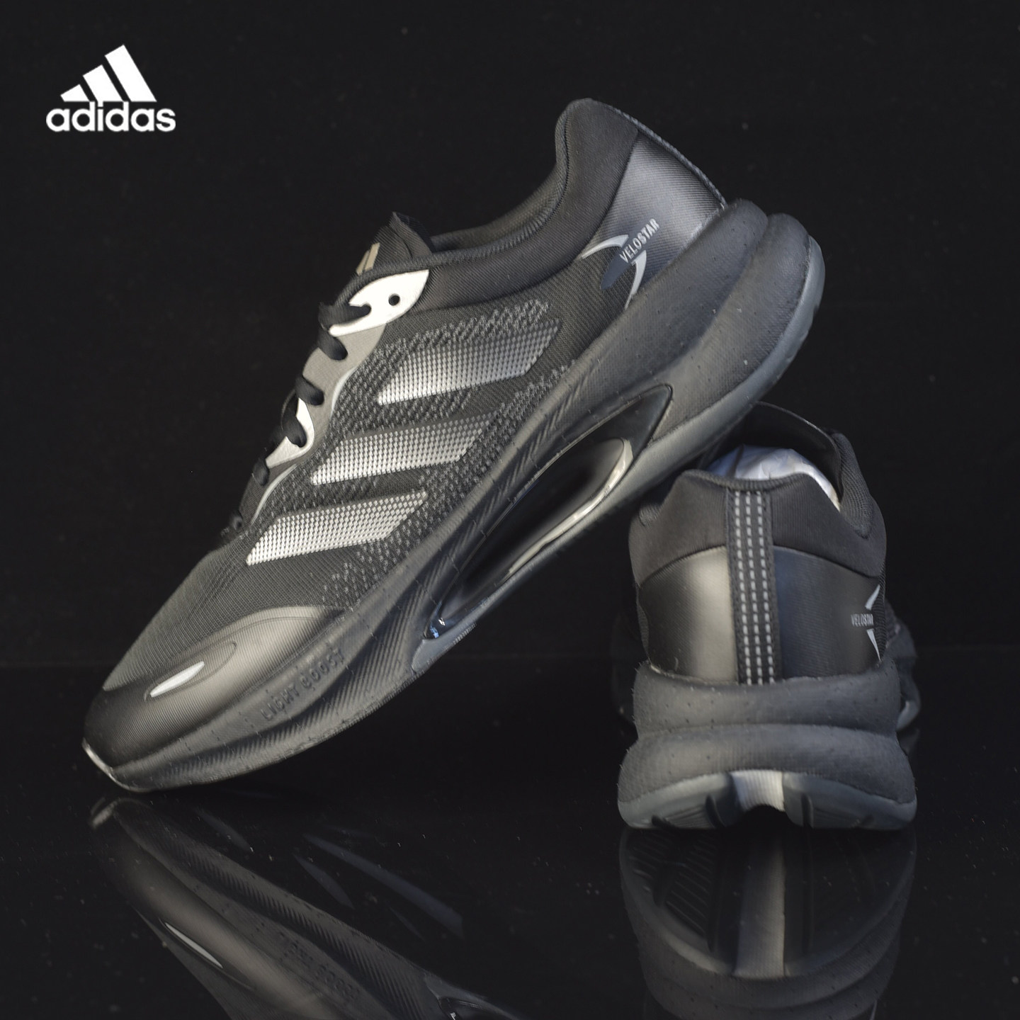 Adidas/阿迪达斯跑步鞋男女2025新款爆米花减震防滑运动鞋HQ7296