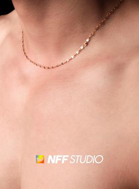 穿搭配饰钛钢不掉色镀金嘴唇链